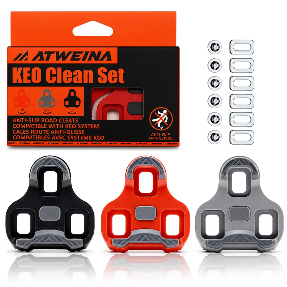 Rennrad-Pedalplatten für LOOK KEO Classic Blade, selbstsichernder Adapter für Fahrradschuhplatten, 0 ° /4.5 ° /9 °   Schwimmwinkel