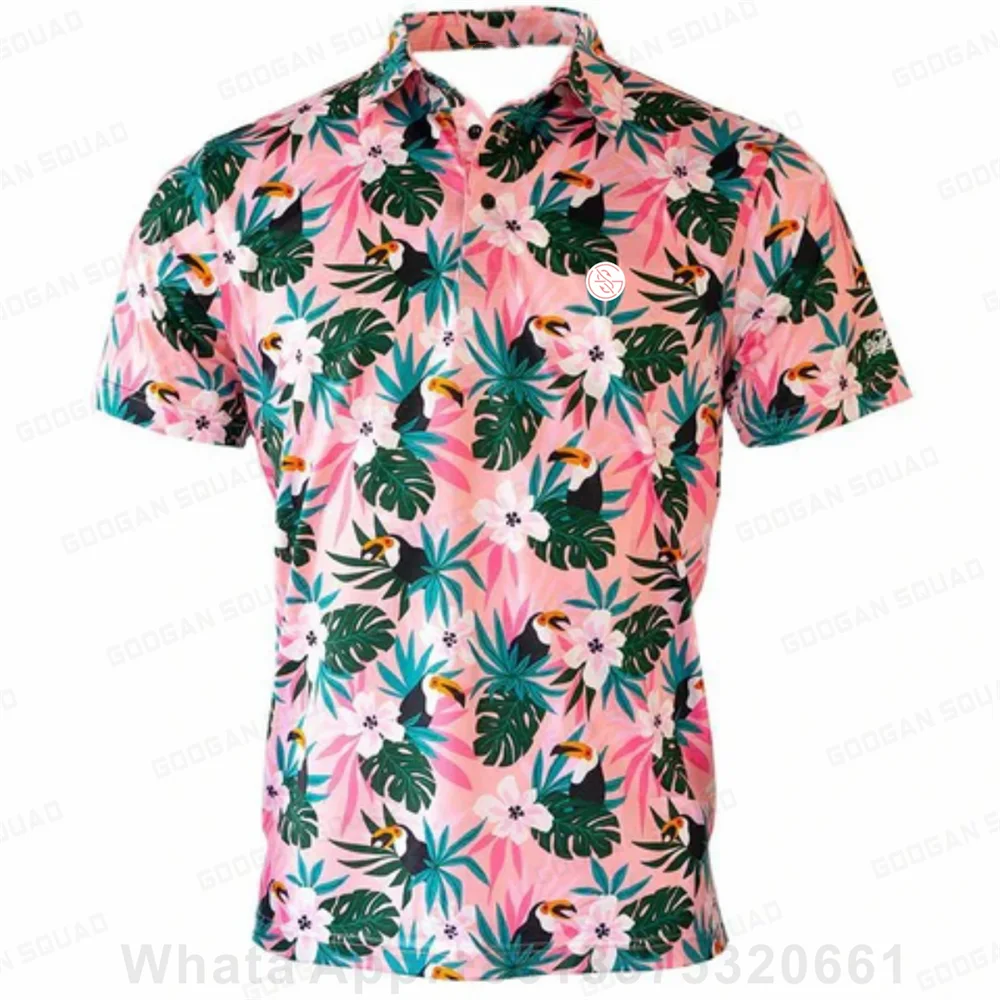 New Kid'S Polo Shirts Casual Golf Shirt Summer Print Button Up Tops Short Sleeve Tees Breathable Tennis Badminton Sportswear view 2