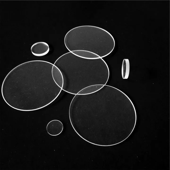 

Round shape clear quartz glass plate quartz lens OD15*thickness1