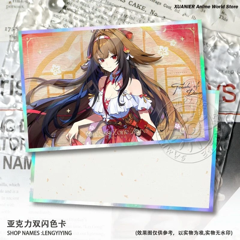 Game Zenless Zone Zero Wise Ye Shunguang Jane Doe Acrylic Shikishi Signature Card Decoration Cospaly Colored Paper Ornament view 6