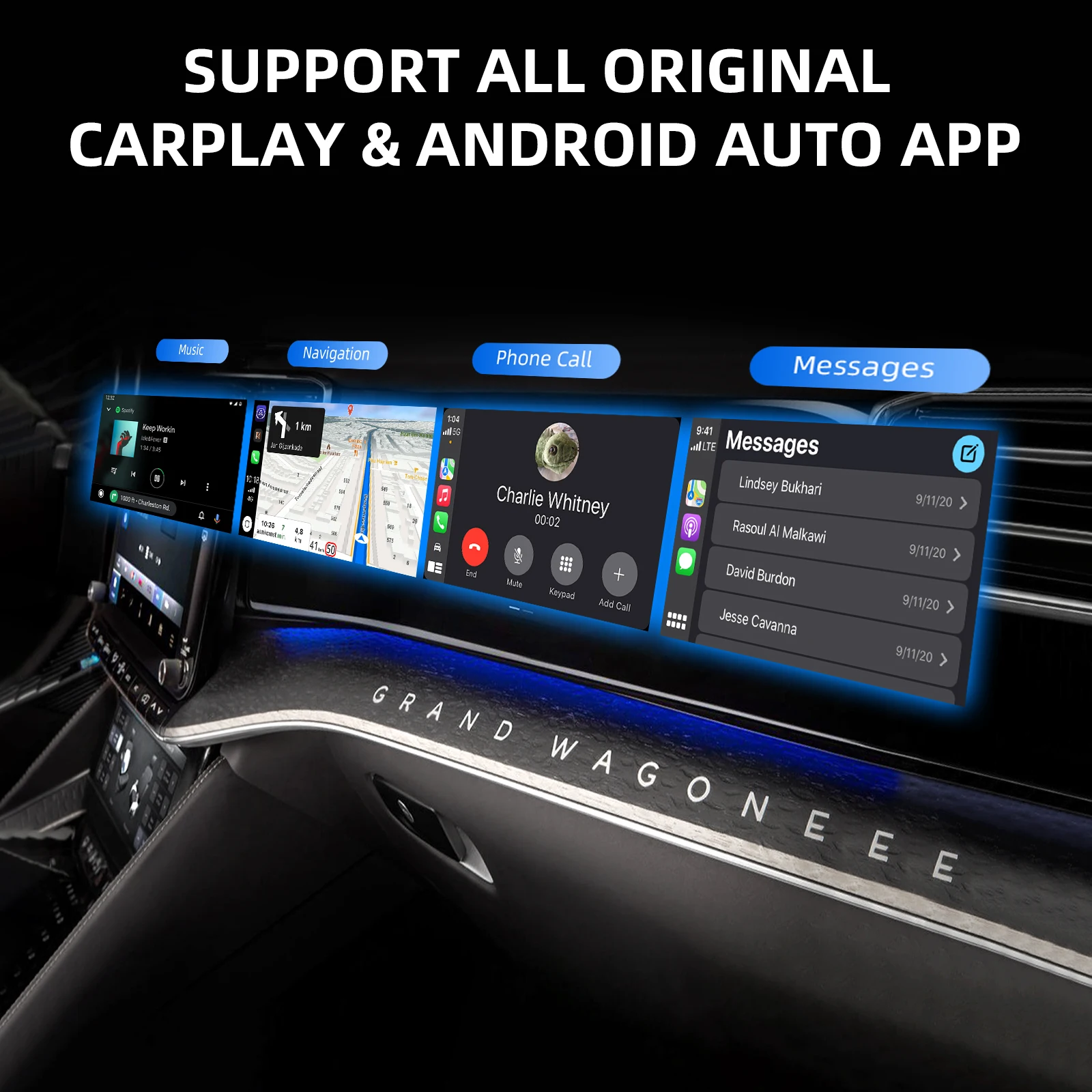 Ezonetronics Wireless CarPlay android auto adapter for factory wired car, wireless CarPlay & Android auto 2 in 1