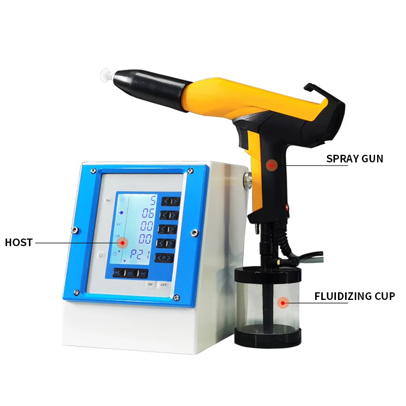 Laborspritzpistole MS-K19 Kunststoffpulver Elektrostatische Spritzpistole/Pulversprühgerät Intelligente Sprühmaschine Elektrostatisch