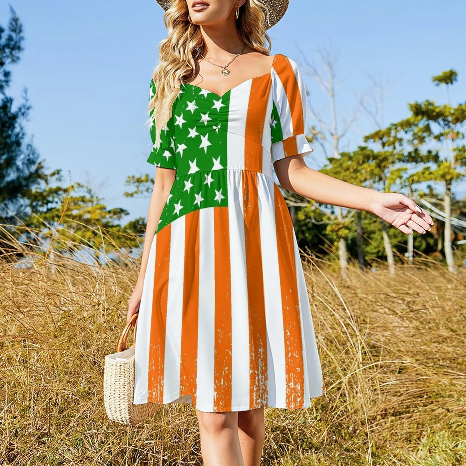 Irish American Flag Sleeveless Dress dresses for women ladies dresses for women 2024 dresses for woman