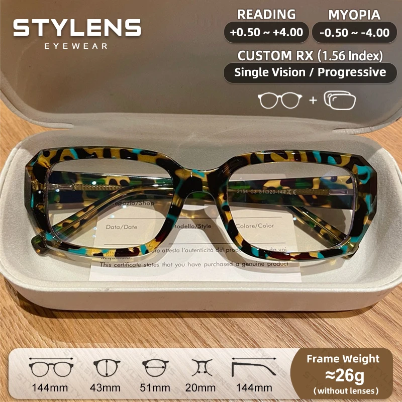 STYLENS New Design Myopia Prescription Glasses Women Anti-Reflection Personalized Reading Glasses Custom Progressive Eyeglasses
