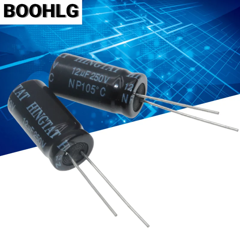 2PCS original audio speaker medium and high frequency crossover NP non-polar electrolytic capacitor 250v 12uf 13X25mm