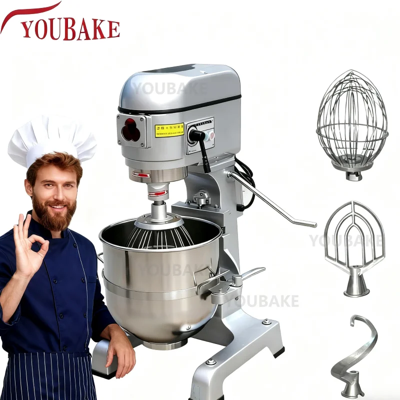 Commercial Egg Beating Kitchen Electric Double Planetary Mixer Cream Cake Mixer 10l-100l Planetary Mixer