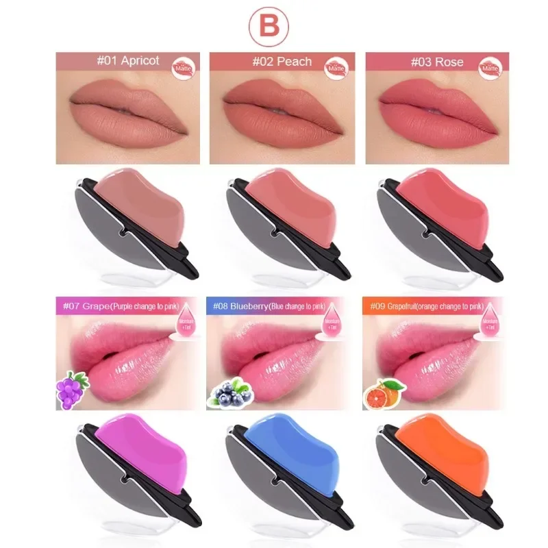 The Spot 6 Lazy Lipstick European and American Halloween Elements Makeup Matte Color-changing Lipstick Cosmetics