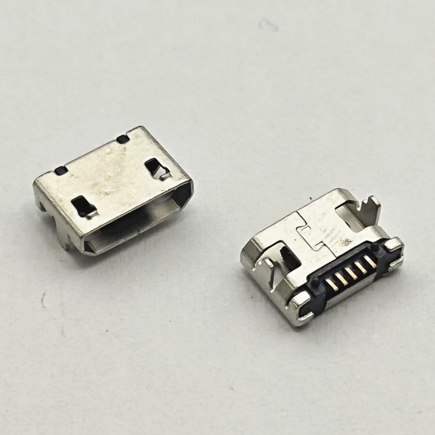 

100pcs Micro USB connector 5pin 7.2mm No side Flat Mouth short pin DIP2 Data port Charging port connector for Mobile end plug