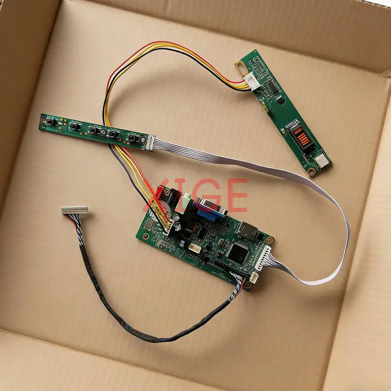 

Для LP104S5 B104SN01 LP121SA LC121S1 ЖК-панель, плата контроллера привода, комплект «сделай сам», VGA + HDMI 800x600, 20-контактный LVDS 1-CCFL 800*600