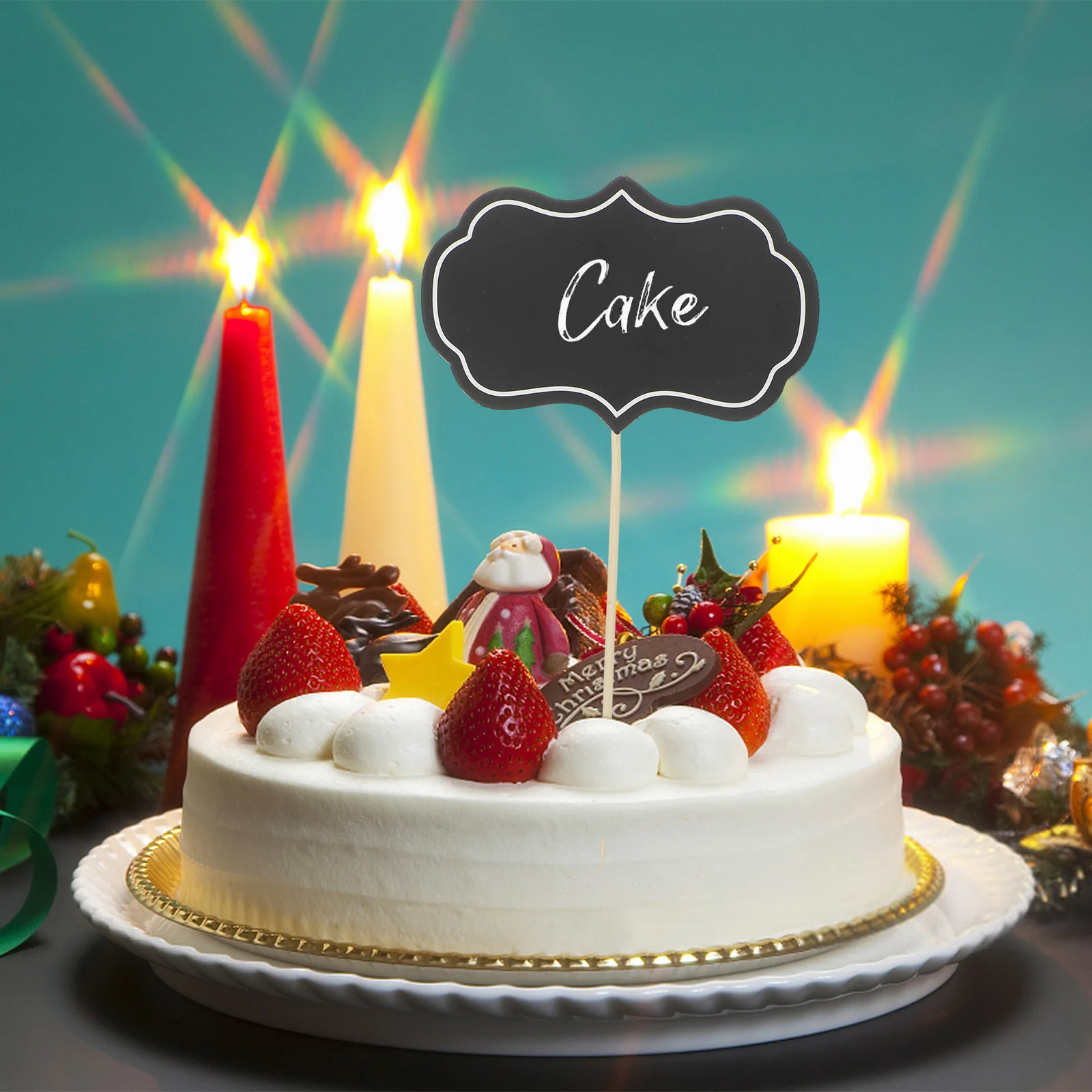 50 pezzi pennarelli per formaggio da forno scrivibili raccoglitori per cupcake etichette per alimenti da dessert per forniture per buffet per feste di nozze plettri per cupcake