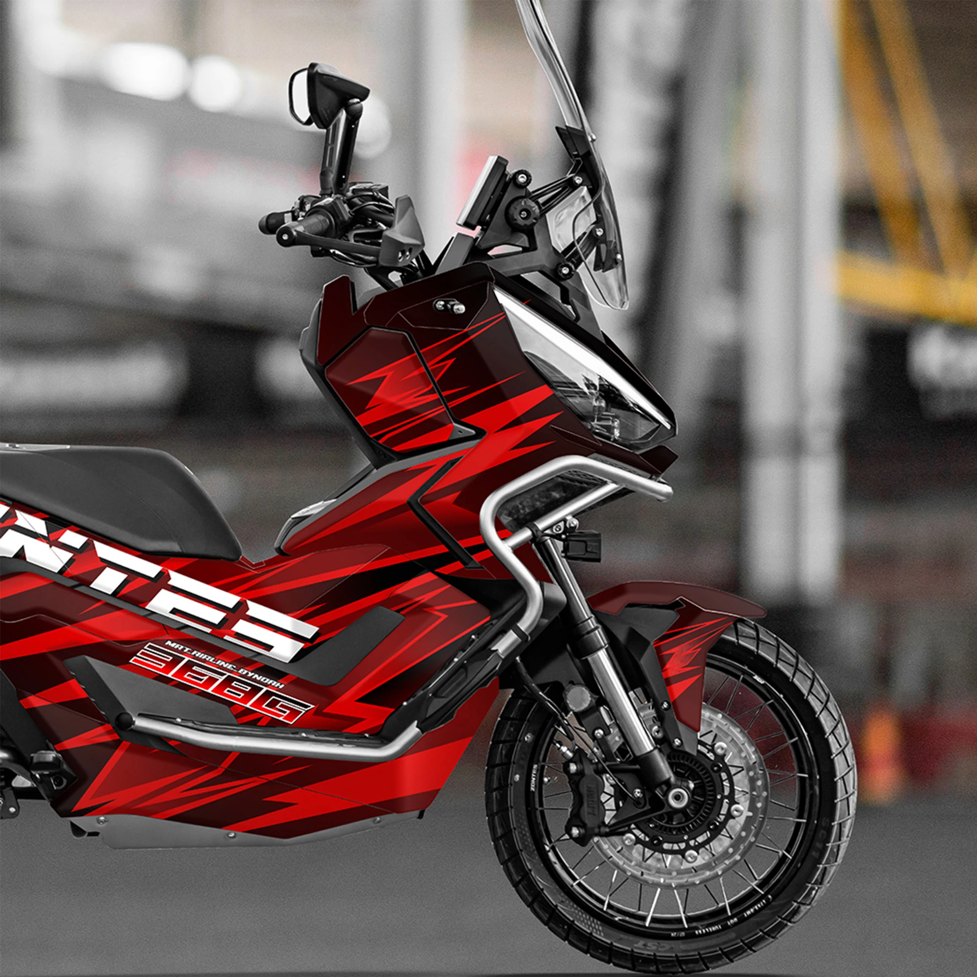 Motorcycle Decorative Sticker Decal Body Fairing Graphics Compatible with ZONTES 368G Waterproof Anti-Scratch Wrap Film 2