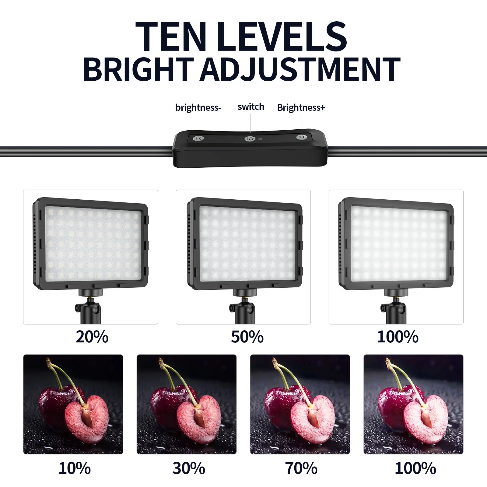 LED Photo Studio Video Light Panel Lighting Photography Lamp Kit With Tripod Stand RGB Filters For Shoot Live Streaming Youbube