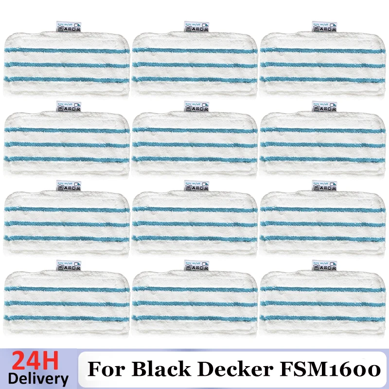 Steam Mop Cloth For Black+Decker Steam Mop Handheld Cleaner FSM1610 FSM1630 FSMH13E5 FSMH1321-A9 FSM1616 HSM13E1 HSMC1321