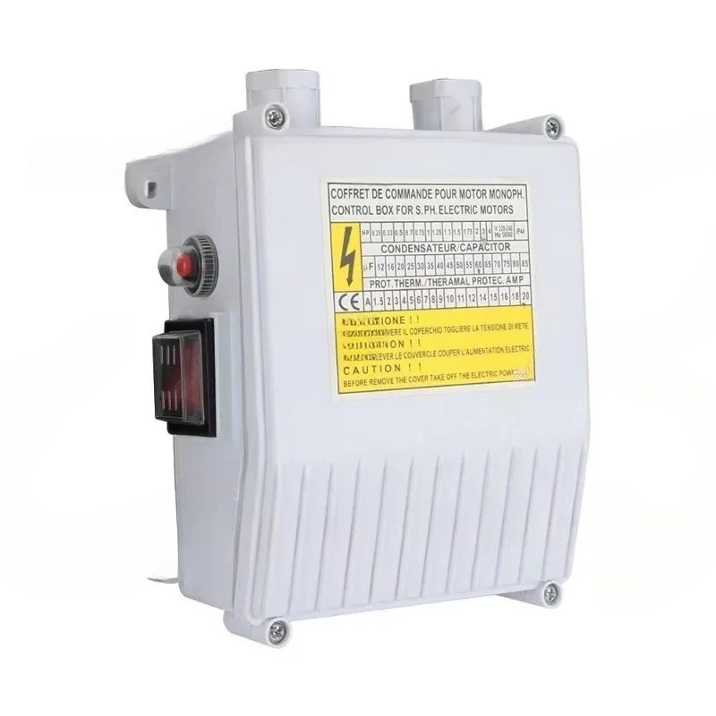 Stainless Steel Control/Overload Switch - For Deep Well/Submersible Pumps & Water Pump External Controllers (Wiring Switch)
