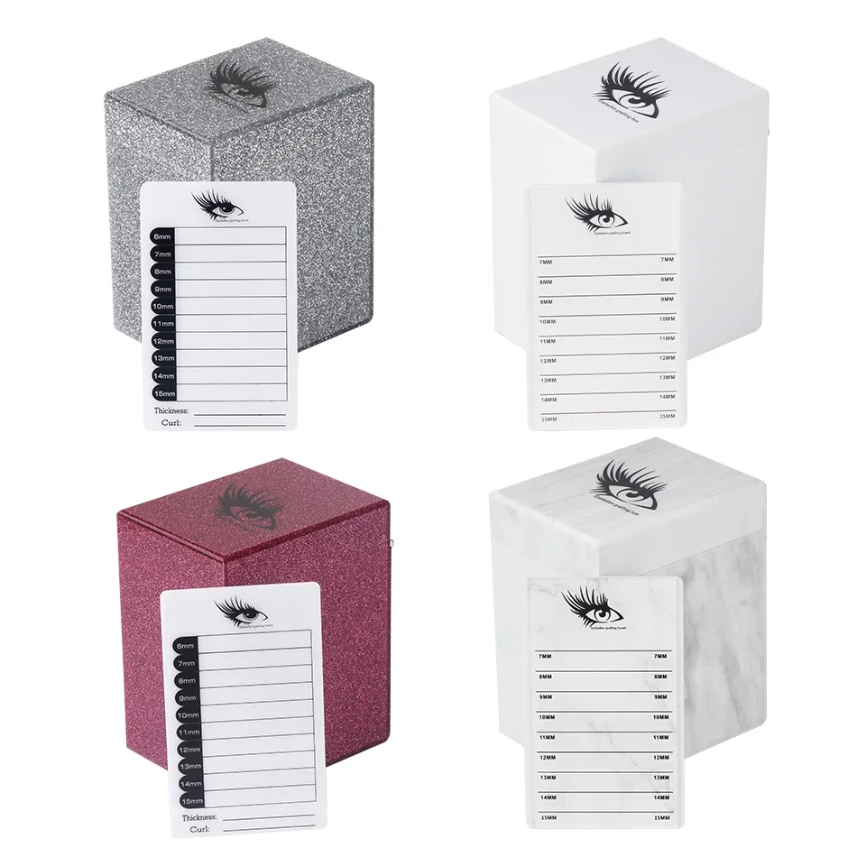 

5 Layer Eyelash Extension Box Acrylic Lash Organizer Holder Pallet 4 Colors Eyelash Lashes Holder Grafting Makeup Tool Lashs