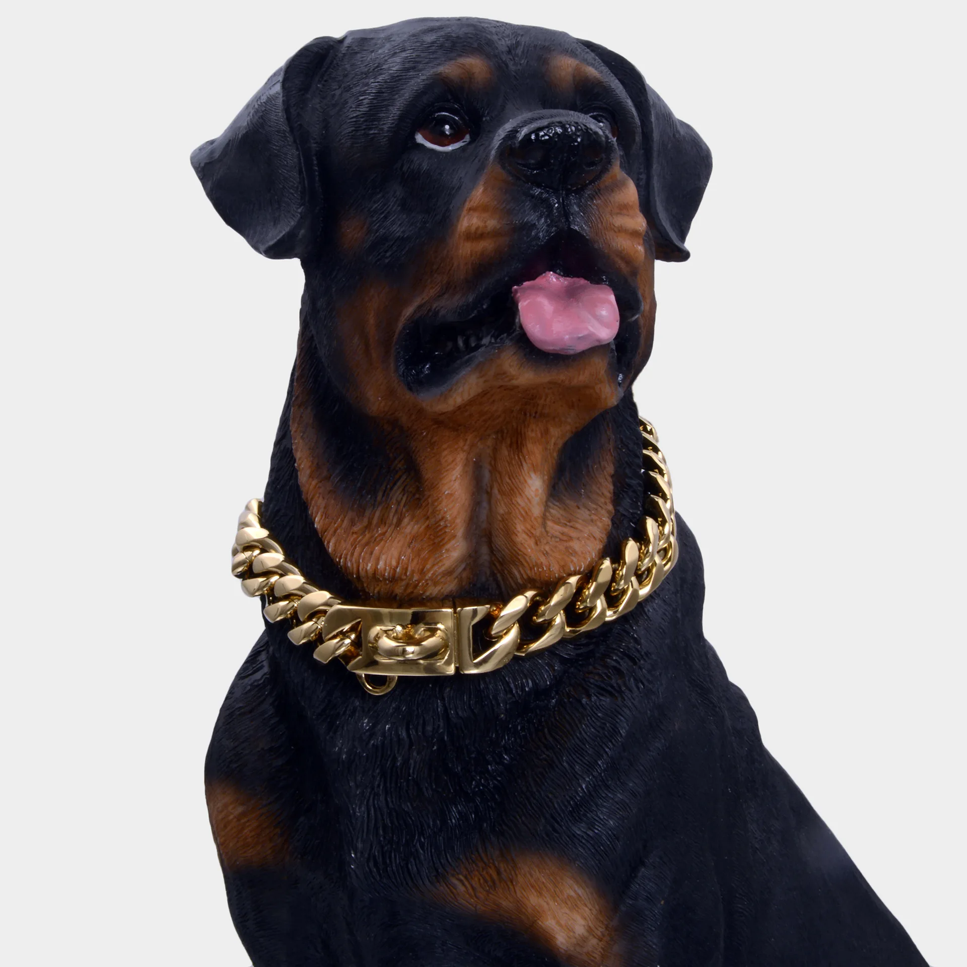 

19mm 316L Stainless Titanium Steel Pet Dog Thick Chain Collar