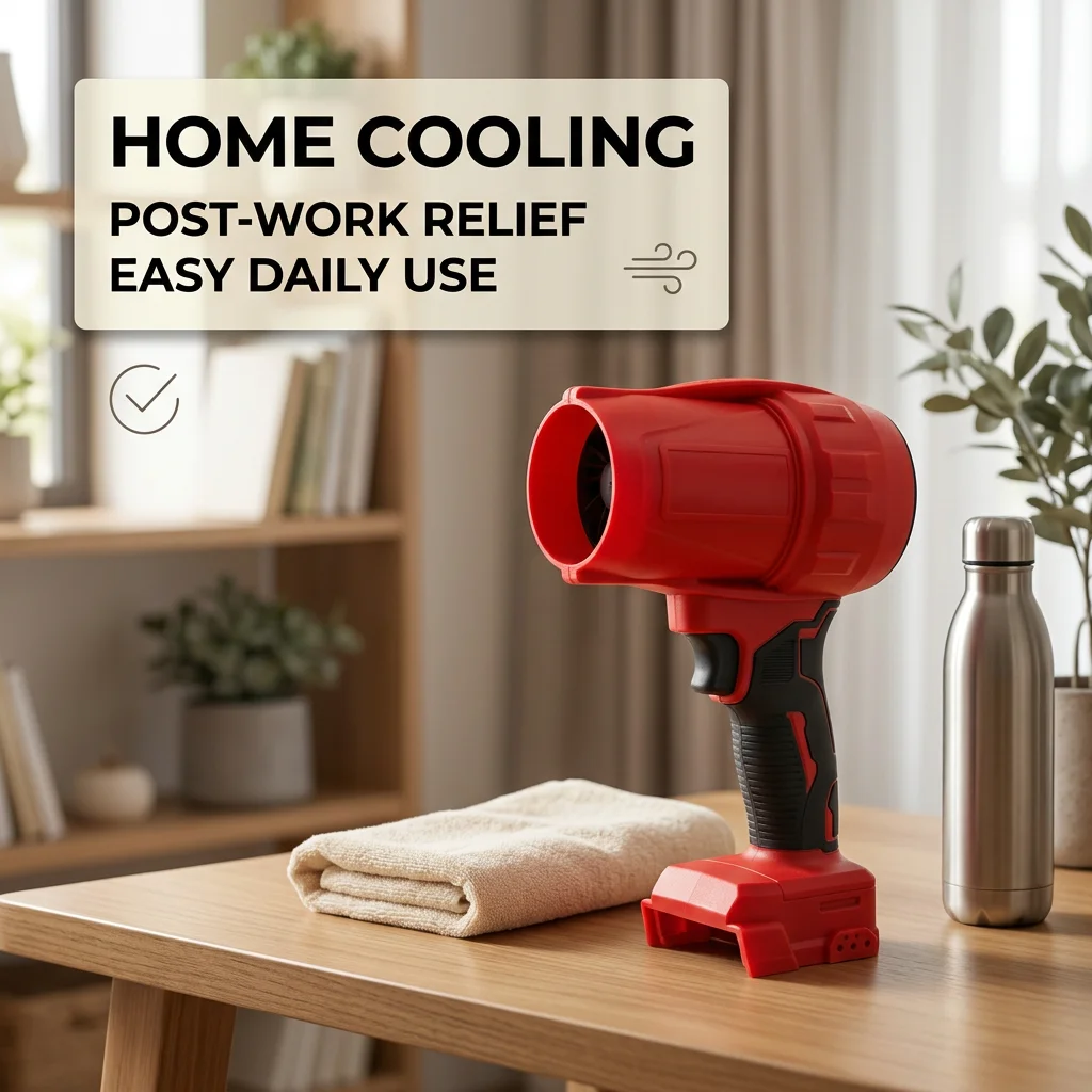 Handheld Turbo Air Blower, Lithium Brushless Powerful Fan, Portable Tool for Car Wash, Dust, Snow & Yard Leaf Clearing