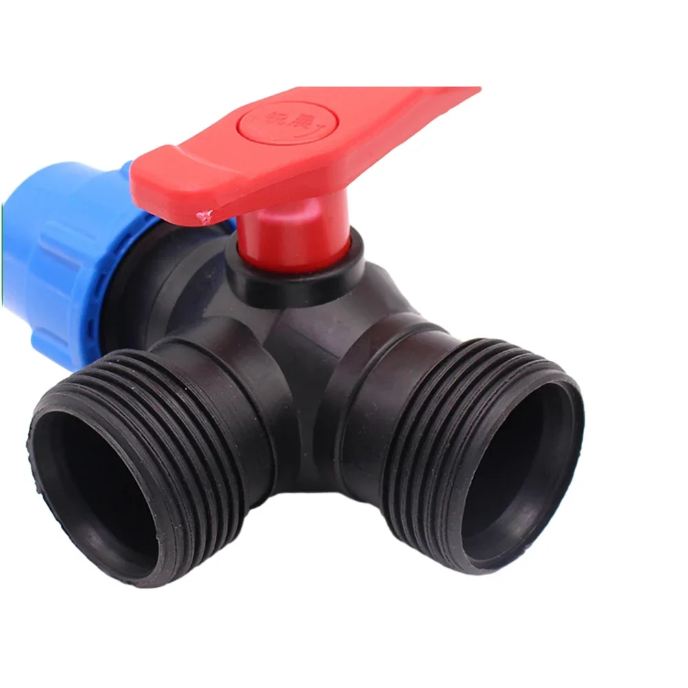 

PE Pipe 3 Way Ball Valve Effortless Installation No Welding Needed Household Industrial Water Supply Accessory