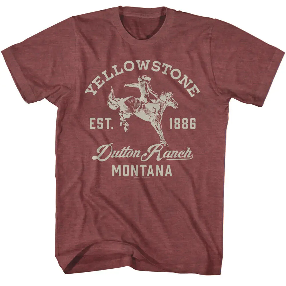 Yellowstone Men'S T Shirt Iconic Tv Show Locations The Dutton Ranch Cowboy