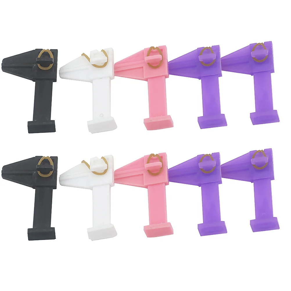 Strumento di fissaggio per clip di localizzazione per nail art in gel da 10 pezzi per manicure che modella la posizione fissa Forniture per saloni Posizionamento delle unghie in plastica