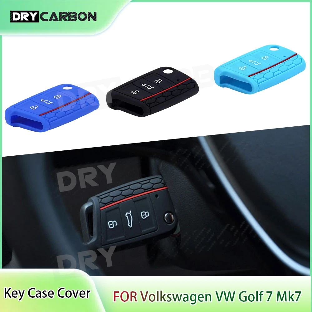 

1PC Car Key Case Cover Remote 3 Buttons for Volkswagen VW Golf 7 Mk7 Skoda Octavia A7 New Polo Key Protector Accessories Auto