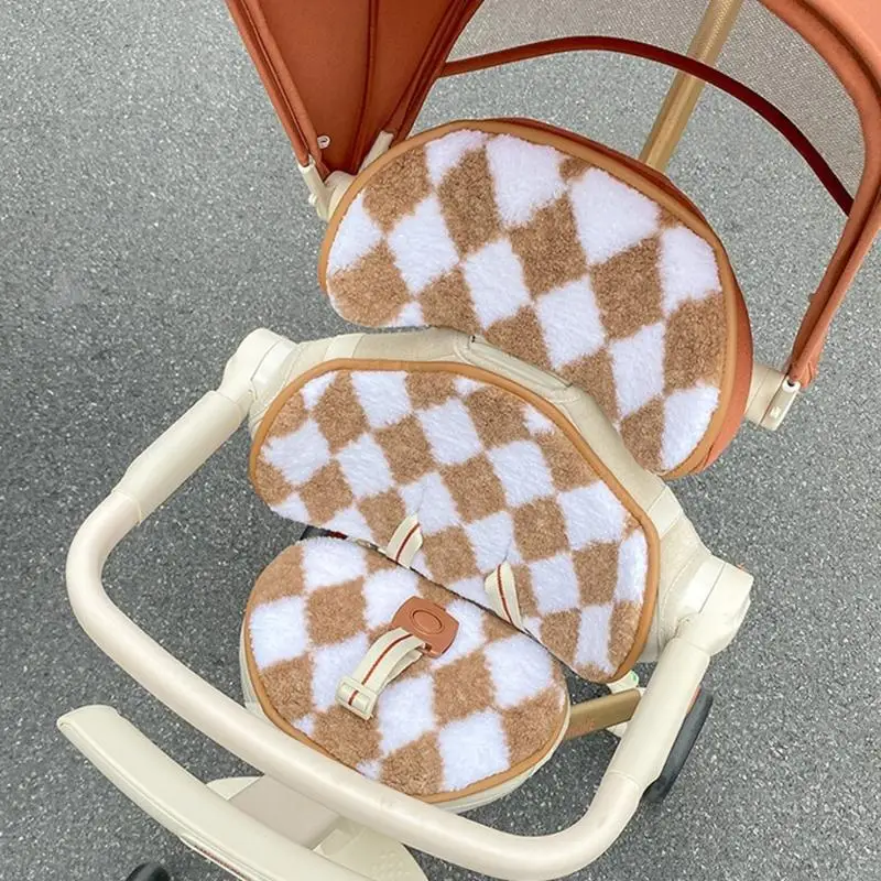 

Thermal Pram Pad with Not Slip Bottom Easy Clean Removable Cover Strollers Cushion for Baby Strollers Accessories A2UB
