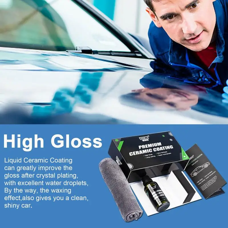 Liquid Glass Ceramic Car Coating Waterproof Nano Ceramics Auto Car Paint Care Anti-scratch Hydrophobic Glass Coating