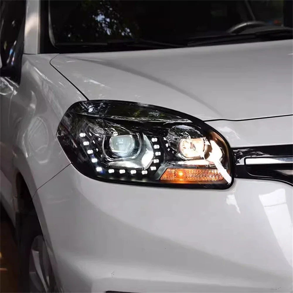 Car LED Front Lamp Headlight Assembly DRL for 12-16 Renault Koleos Daytime Running Lamp 2pcs