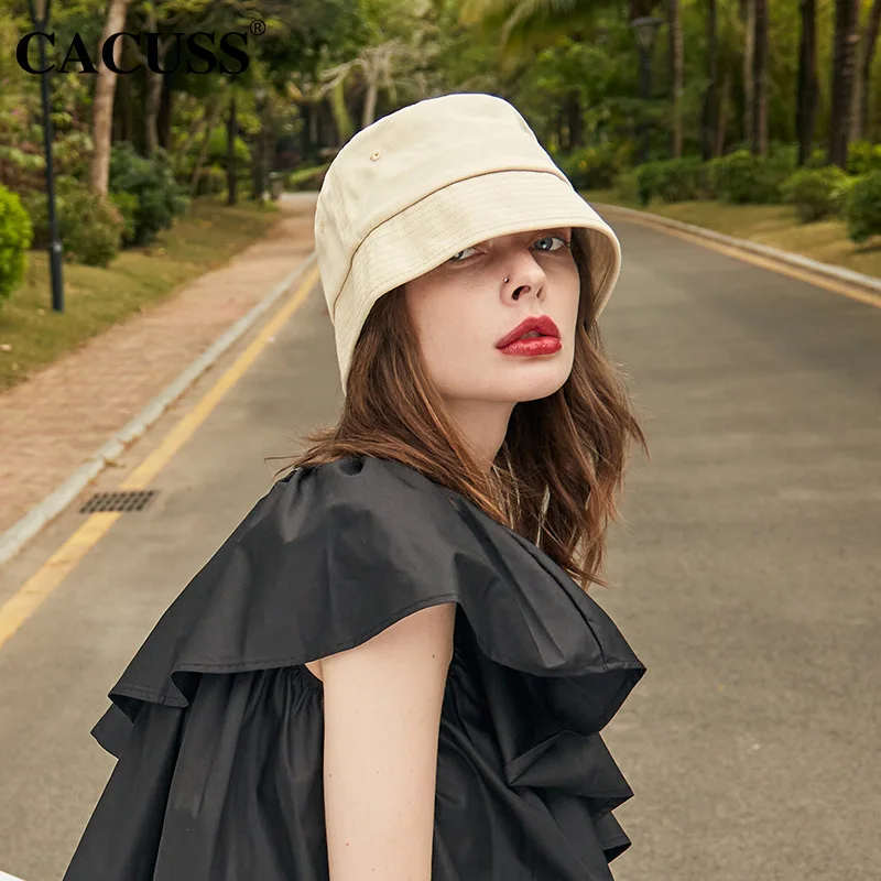 

Fisherman Hat Wholesale Female Spring Summer Korean Version Fashion Solid Color Basin Hat Small Edge Sun Visor Japanese Series