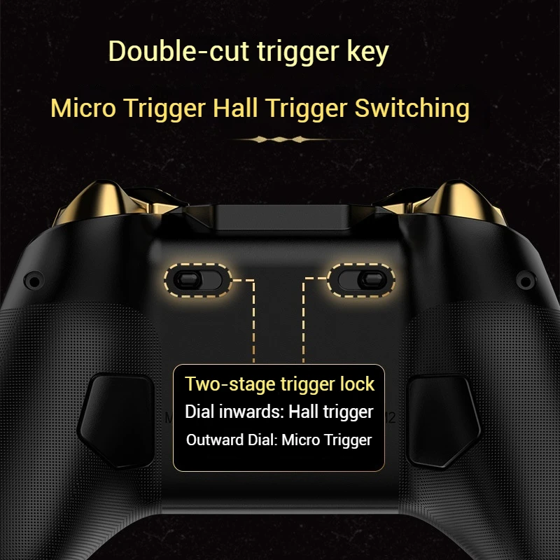 Wireless Bluetooth Game Control Handle Pad For Iphone Android Gamepad For Black Myth Wukong Hall Joystick Double Cut Trigger