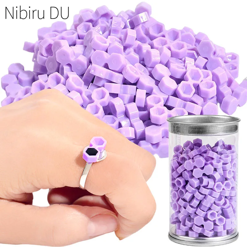 200pcs Disposable Glue Rings For Eyelash Extension Nail Art Glue Holders Mini Ring Cups For Nail Tattoo Pigment Makeup Tools