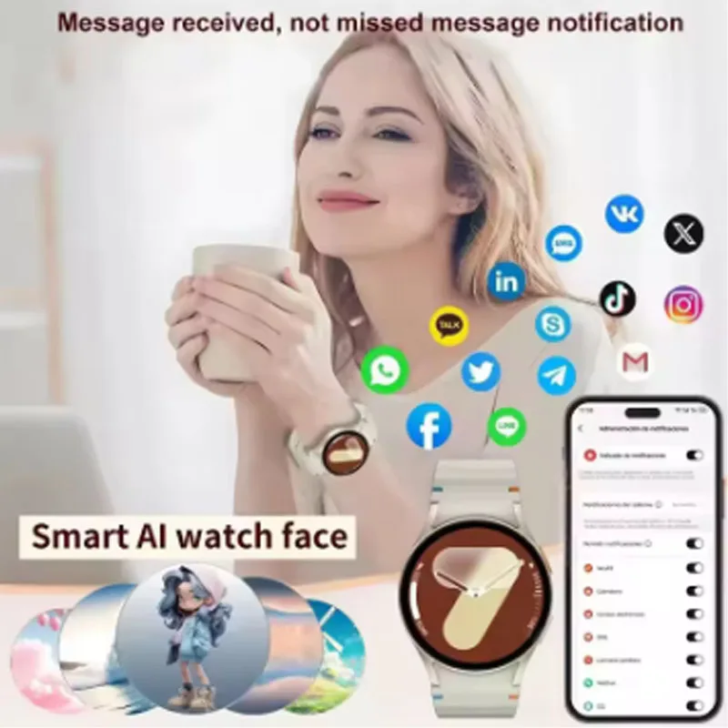 for HOTWAV Note 12 Cubot  iPhone 16 Pro Max 15 11 14xr iphone 12 pro smart watch men's phone heart rate blood oxygen smart watch