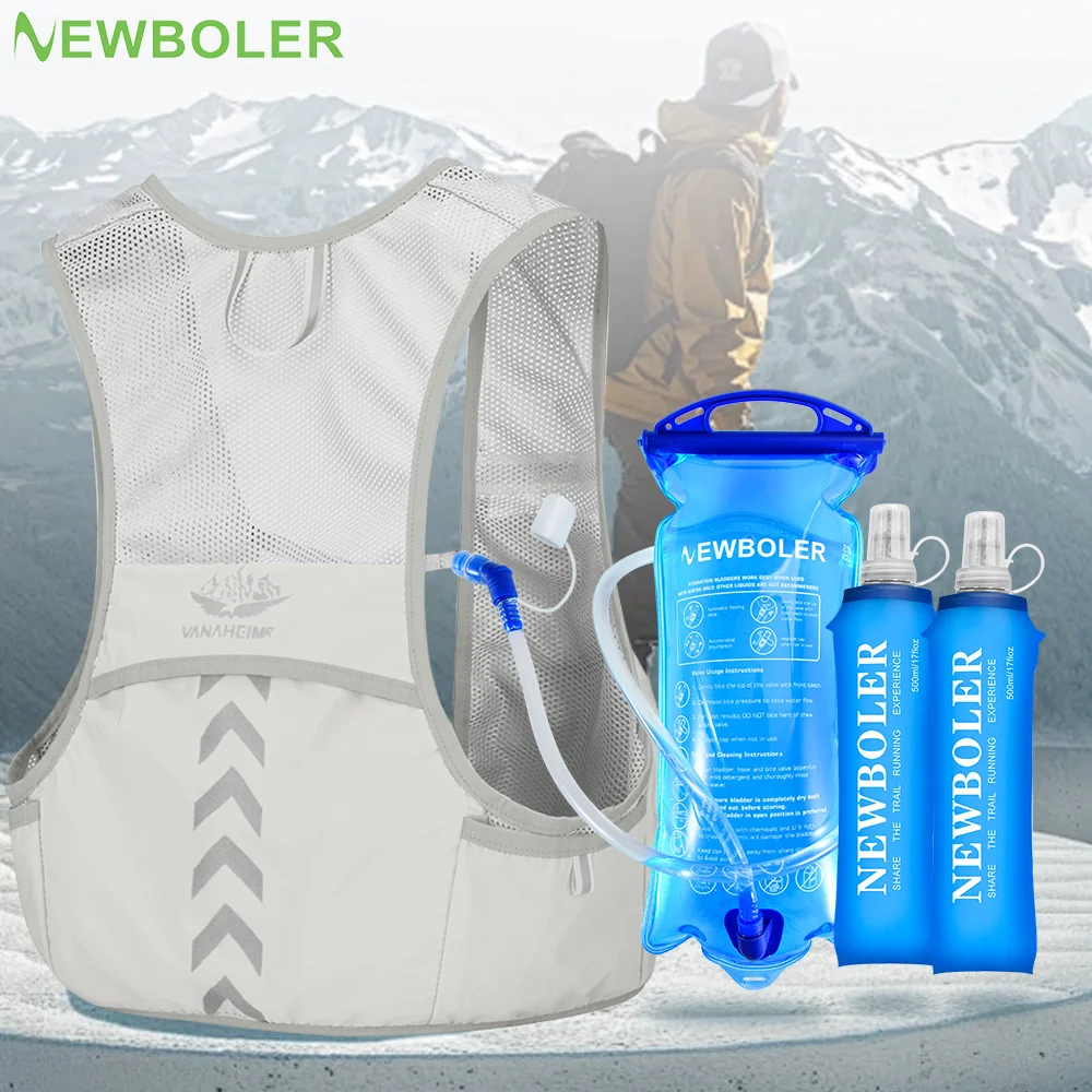 5L Outdoor Trail Running Backpack Ultralight Women Men Running Race Hydration Vest Marathon Bicycle Bag for Marathon Hiking