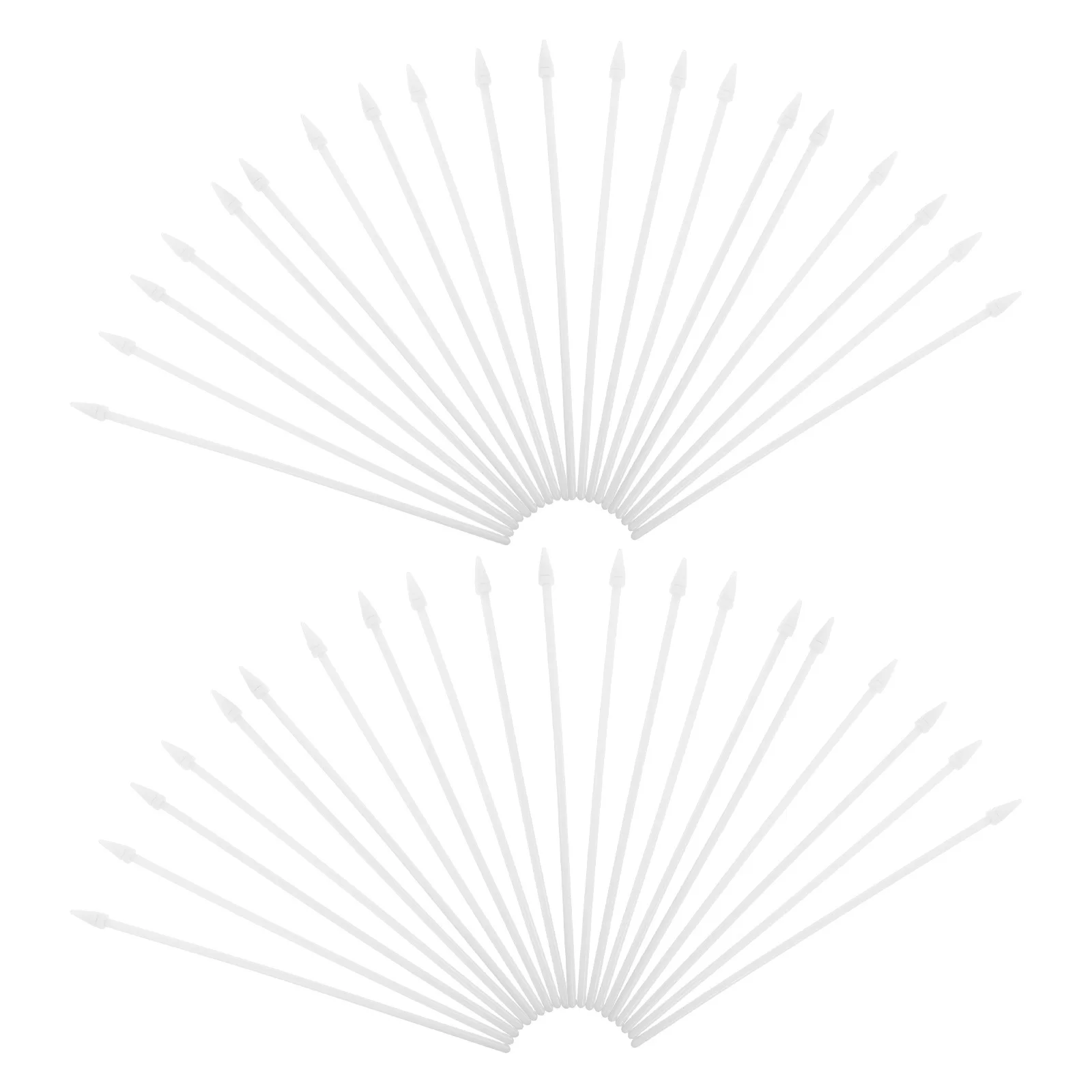 

100Pcs Handheld Plastic Flag Poles White Durable Mini Flag Rods for DIY Crafts Praise Dance Worship Flags Events