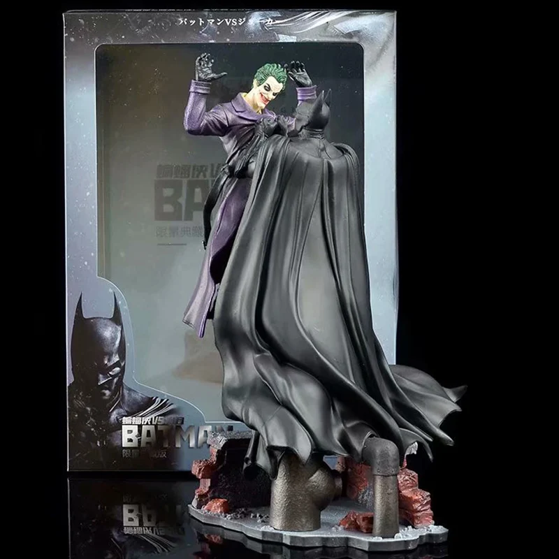 Statue Batman vs Joker Arkham avec base collection Halloween - Collection