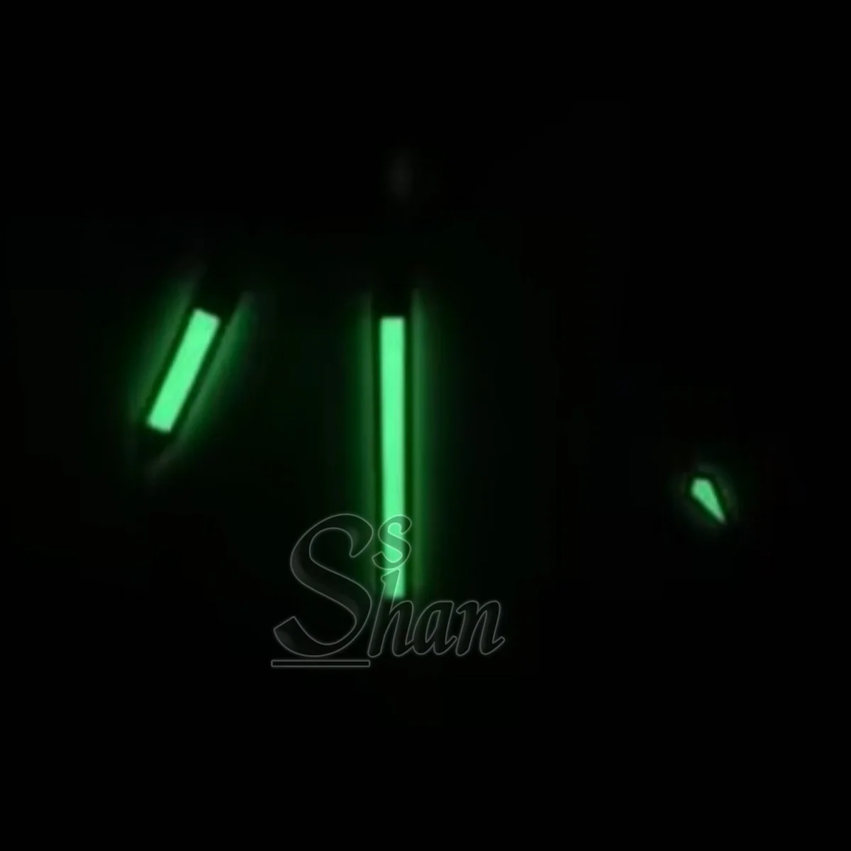 Ponteiros do relógio NH35 dourado e prateado emitem luz verde Substituir as peças dos movimentos NH35 e NH36