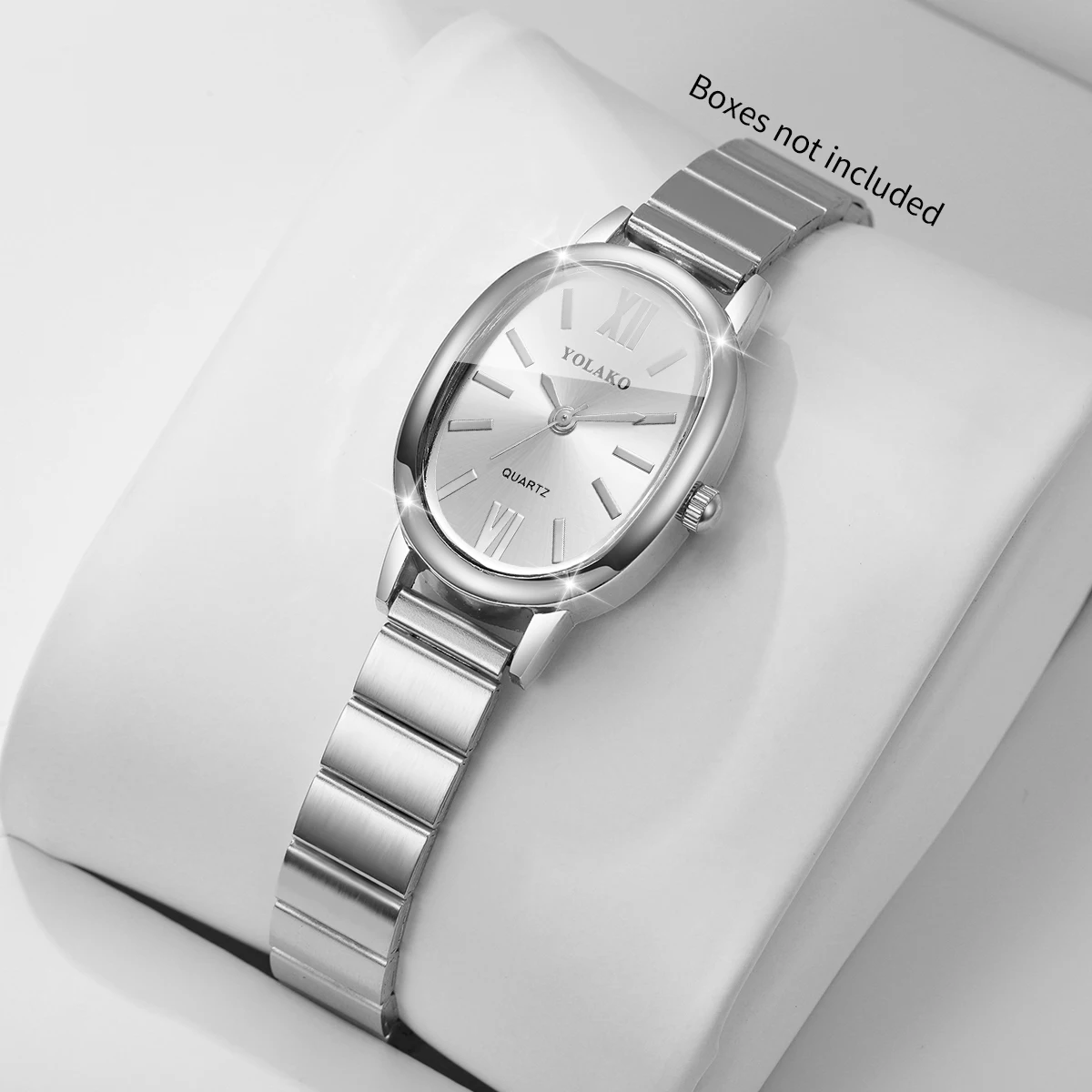 Fashion Roman Dial Women Watch Elegant Silvery Bracelet Strap Ladies Quartz Wristwatches Relogio Feminino GiftWithout Box