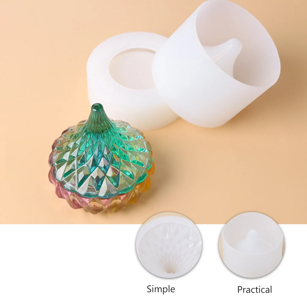 

Epoxy Resin Mold DIY Crafts Storage Box Making Heart Shape Jewelry Casting Mould Silicone H made Accessory Container