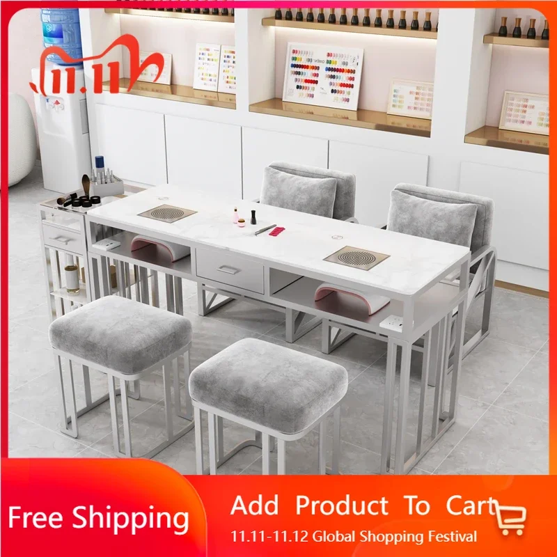 

Equipment Desk Nail Table Arm Rest Storage Wommen Nordic Nail Table Equipment Ergonomic Scrivania Per Unghie Home Furniture
