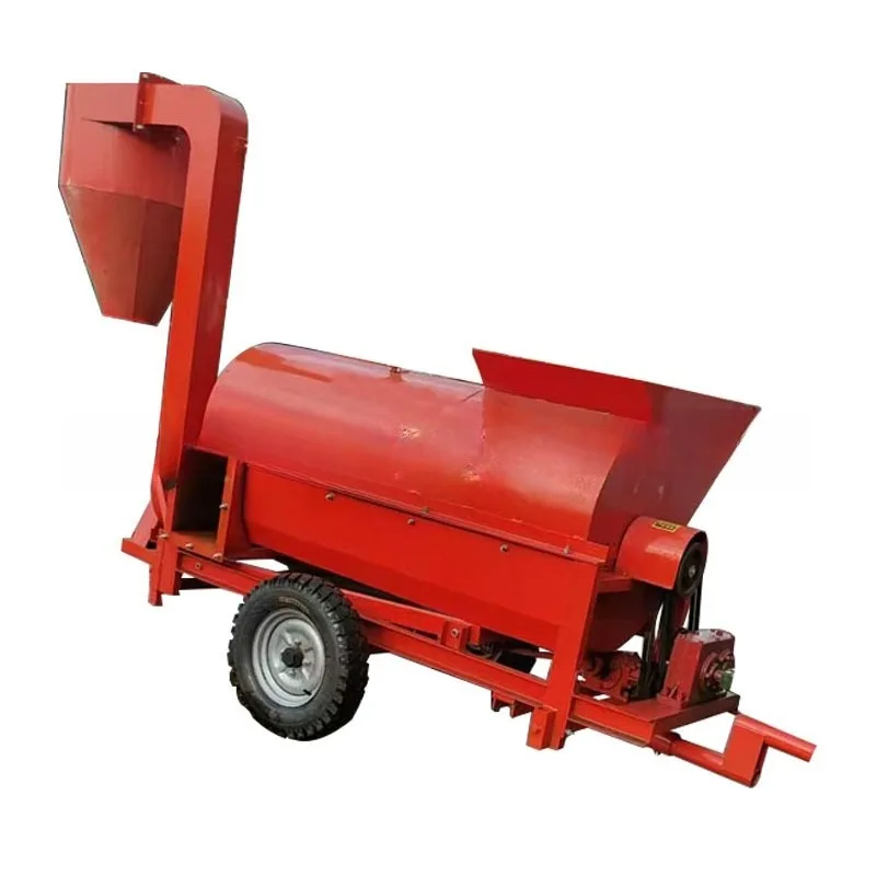Peanut seedling removal film sieve soil all-in-one machine, thickened spindle blade cutting material