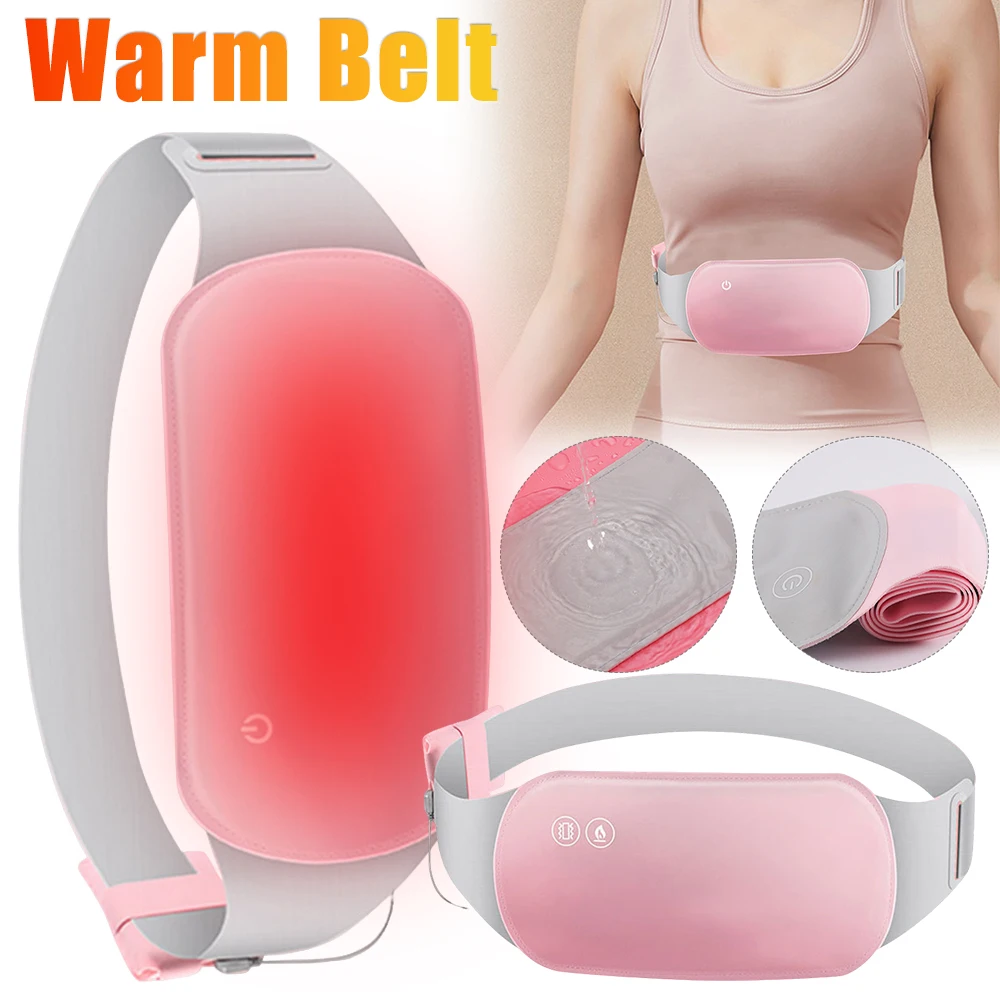 Abdominal Massage Belt Menstrual Uterine Warmth Belt Women Relief Pain USB Electric Heating Pad Thermal Abdominal Lumbar Massage