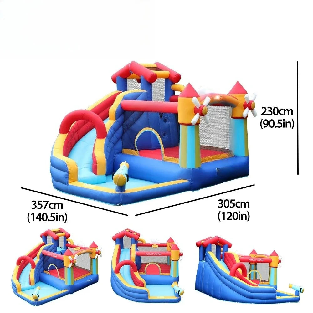 

Small Inflatable Water Slide Play Water Slide Bounce Children's Inflatable Castle