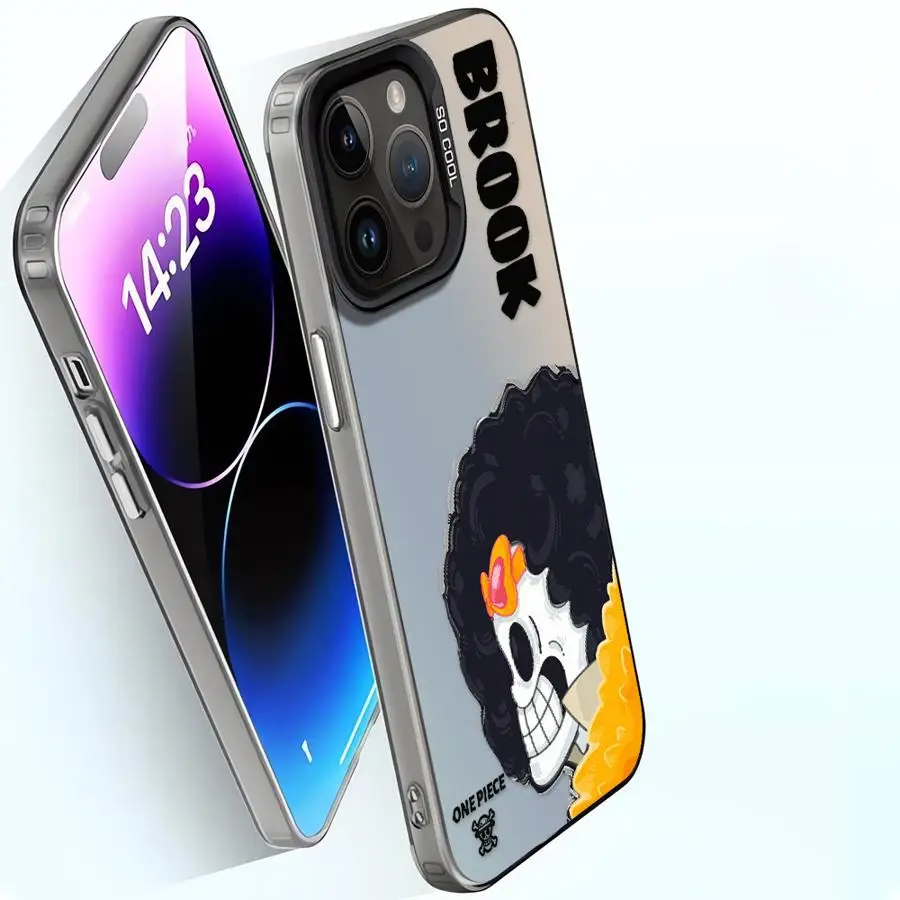 Soft Shell Phone Case for iPhone 16e 11 12 13 Pro Max 14 15 16 Plus One Piece Brook S Profile