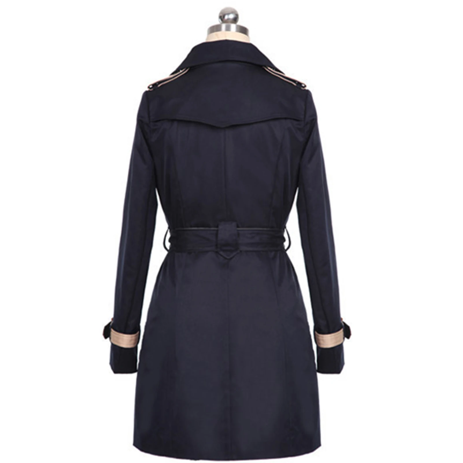 

Women's Mid-length Trench Coat Transition Buttons Slim Fit Winter Coat for Daily Life Work Shopping NOV99