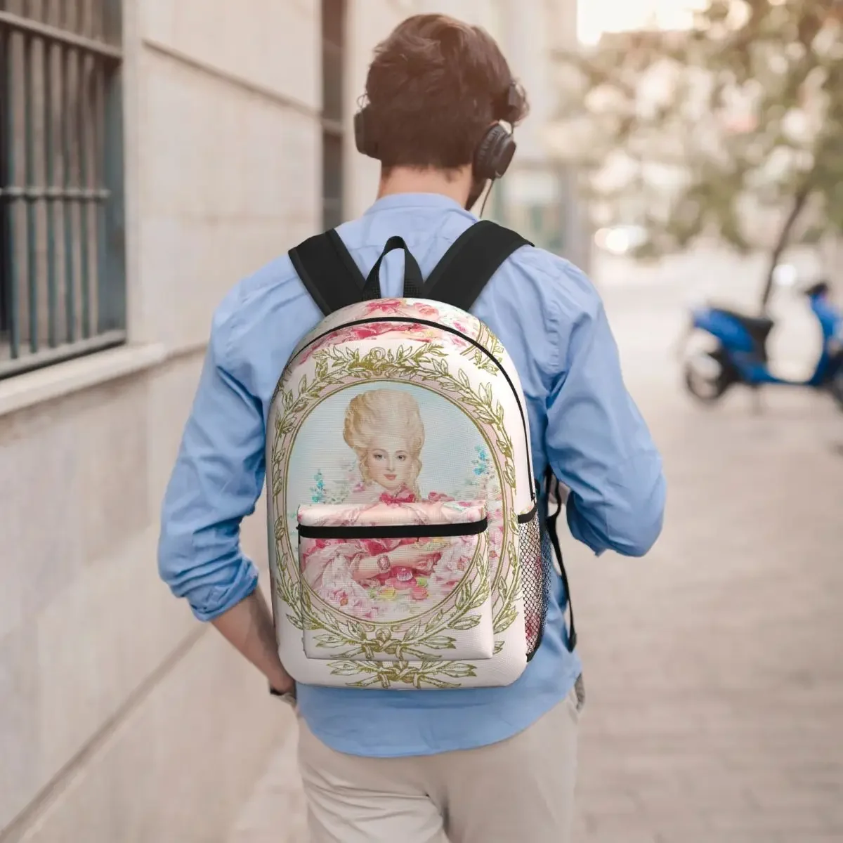 Baroque And Rococo Beautiful Lady Student Backpack School Bag Hiking Travel Daypack for Men Women Bookbag Shoulder Bags