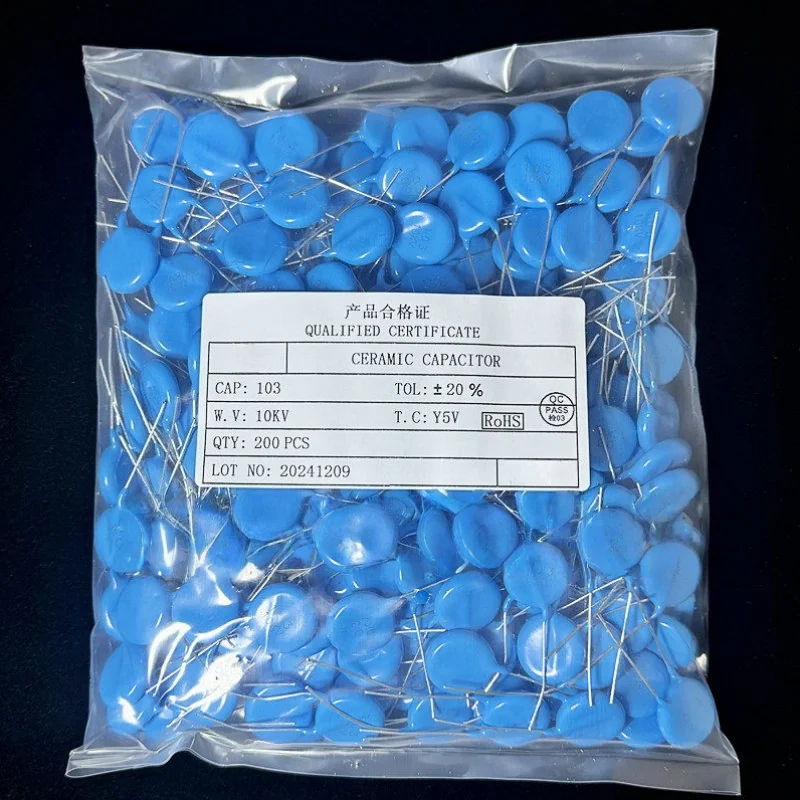 100PCS 10KV103 103M10KV 10NF high-voltage ceramic disc capacitor power supply power equipment