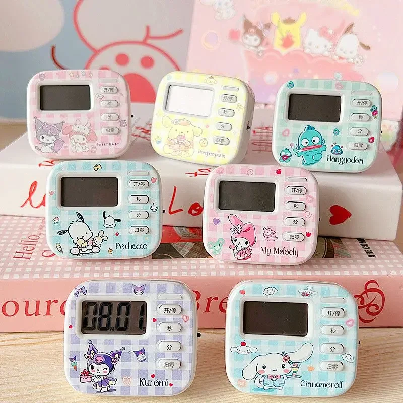 

HelloKitty Timer Cute Cartoon Pupil Self Discipline Artifact Specialized for Learning Kitchen Reminder Time Switch Stopwatch New