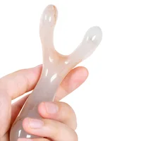 Résine visage Lifting grattage Massage nez Lifting Massage Y-forme fourchette Guasha Massage réduire l'poches Point de déclenchement nez Massage 5