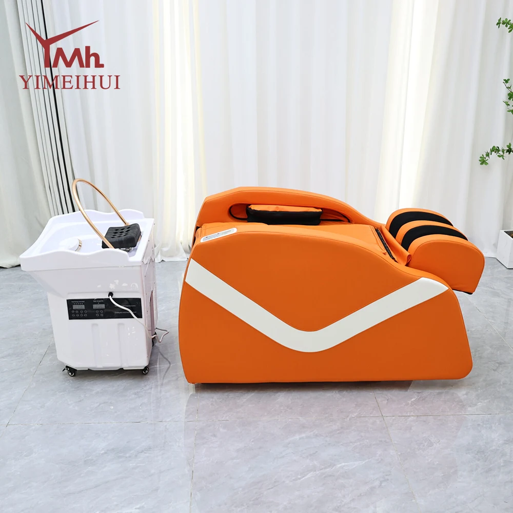 

Portable Electric Massage and Hair Washing Bed Therapy Basin Steam Circulation Full Body Leather Hair Washing Bed