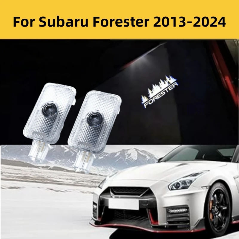 

2pcs Car Door Welcome Lamp Ghost Projector Badge Lamp Cars Accessories For Subaru Forester 2013-2019 2020 2021 2022 2023 2024